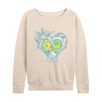 Women's Dr. Seuss The Grinch & Max French Terry Long Sleeve Tee