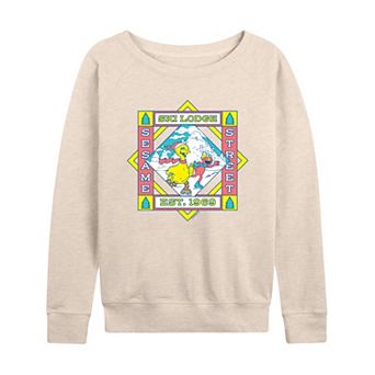 Women's Sesame Street Ski Lodge Est. 1969 French Terry Long Sleeve Tee