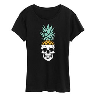 Women's Pineapple Skull Graphic Tee