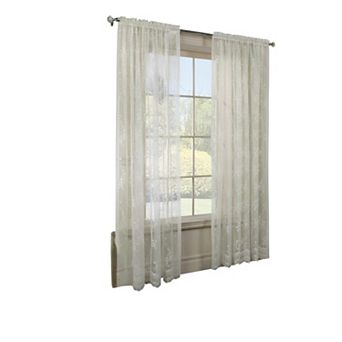 Mona Lisa 100% Polyester Jacquard Lightweight Sheer Lace Tailored Sheer Panel Curtain