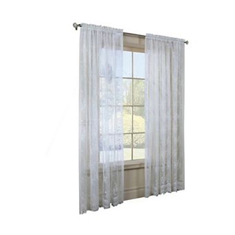 Mona Lisa 100% Polyester Jacquard Lightweight Sheer Lace Tailored Sheer Panel Curtain