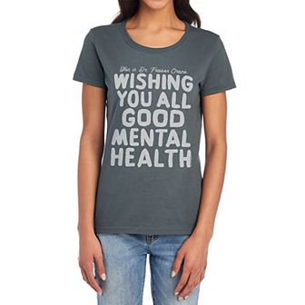 Juniors' Frasier "Wishing You All Good Mental Health" Graphic Tee