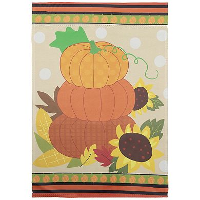 Pumpkins and Sunflowers Autumn Garden Flag 12.5" x 18"