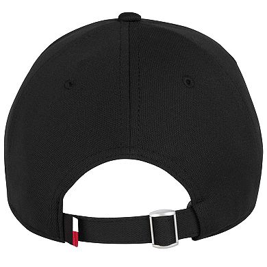 Men's Under Armour Black Utah Utes Sideline Blitzing Accent Iso-Chill Adjustable Hat