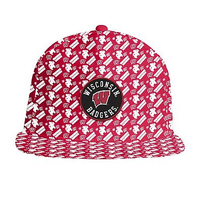 Men's Under Armour Red Wisconsin Badgers Gameday ArmourFuse Snapback Hat