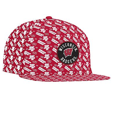 Men's Under Armour Red Wisconsin Badgers Gameday ArmourFuse Snapback Hat
