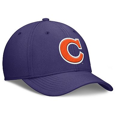 Men's Nike Purple Clemson Tigers Rise Academic Dri-FIT Flex Hat