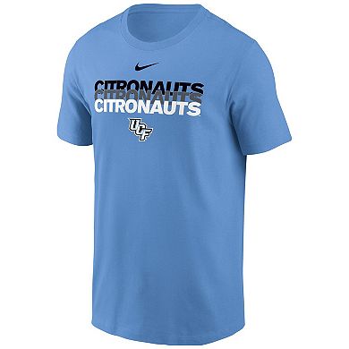 Men's Nike Light Blue UCF Knights 2025 Space Game Citronauts Core T-Shirt