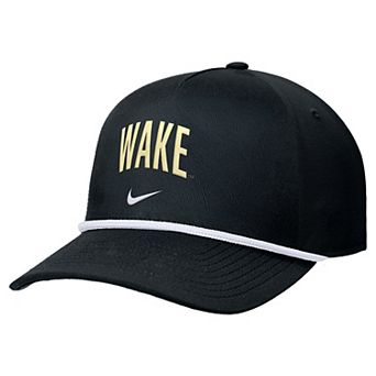 Men's Nike Black Wake Forest Demon Deacons Rise Adjustable Hat