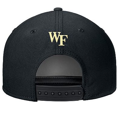 Men's Nike Black Wake Forest Demon Deacons Rise Adjustable Hat