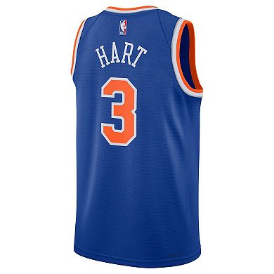 Unisex Nike Josh Hart Blue New York Knicks Swingman Player Jersey - Icon Edition