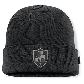 Men's Nike Black Ohio State Buckeyes 2025 Military Appreciation Cuffed Knit Hat