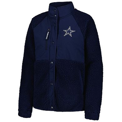 Women's Starter Navy Dallas Cowboys On the Ball Sherpa Jacket
