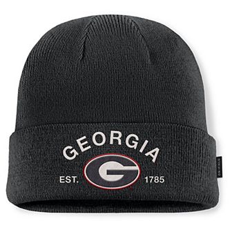 Men's Nike Black Georgia Bulldogs 2025 Military Appreciation Cuffed Knit Hat