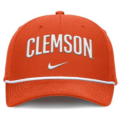 Men's Nike Orange Clemson Tigers Rise Campus Adjustable Hat