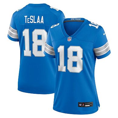 Women's Nike Isaac TeSlaa Blue Detroit Lions Game Player Jersey