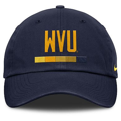 Men's Nike Navy West Virginia Mountaineers Club Campus Adjustable Hat