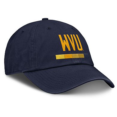Men's Nike Navy West Virginia Mountaineers Club Campus Adjustable Hat