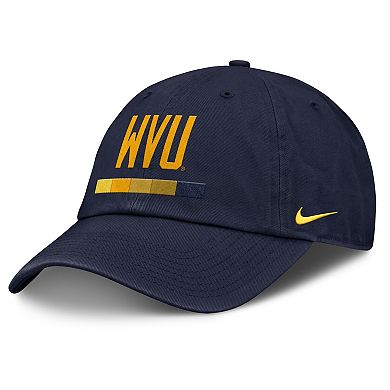 Men's Nike Navy West Virginia Mountaineers Club Campus Adjustable Hat