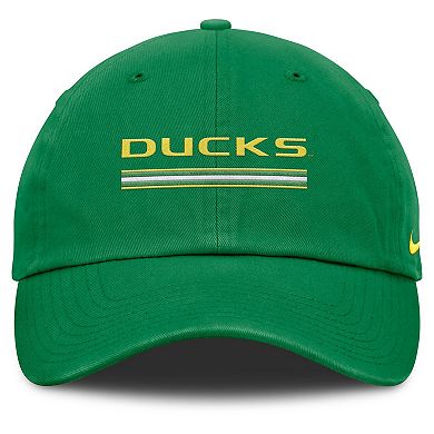 Men's Nike Green Oregon Ducks Club Campus Adjustable Hat