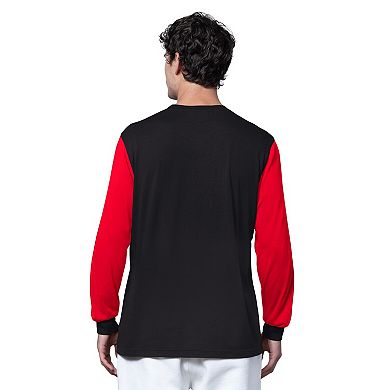 Men's Starter Black Houston Texans Thursday Night Gridiron Long Sleeve T-Shirt