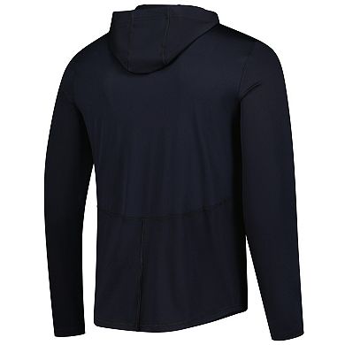 Men's Under Armour Black Utah Utes Sideline Knockout Long-Sleeve Hooded T-Shirt