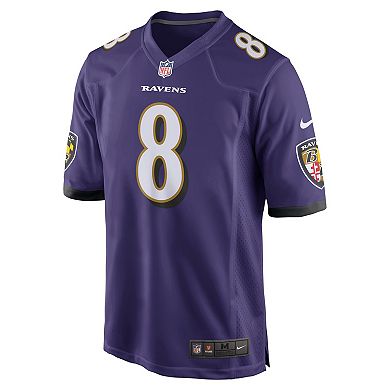Men's Nike Lamar Jackson Purple Baltimore Ravens Game Jersey