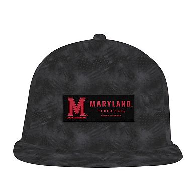 Men's Under Armour Charcoal Maryland Terrapins Freedom Collection ArmourFuse Snapback Hat
