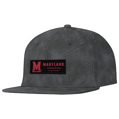 Men's Under Armour Charcoal Maryland Terrapins Freedom Collection ArmourFuse Snapback Hat