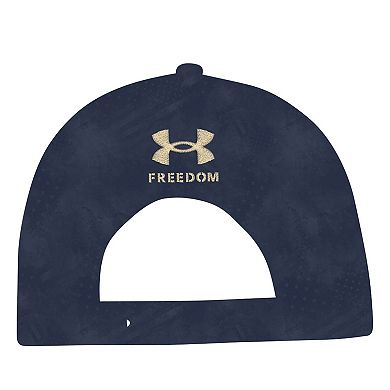 Men's Under Armour Navy Navy Midshipmen Freedom Collection ArmourFuse Snapback Hat