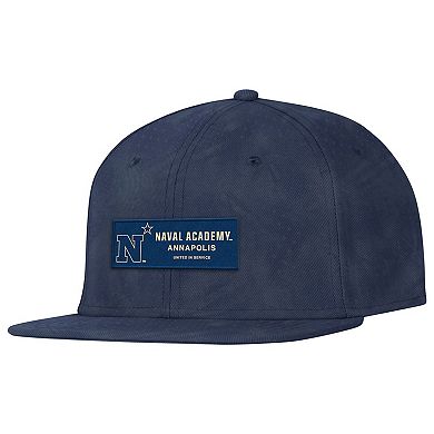 Men's Under Armour Navy Navy Midshipmen Freedom Collection ArmourFuse Snapback Hat