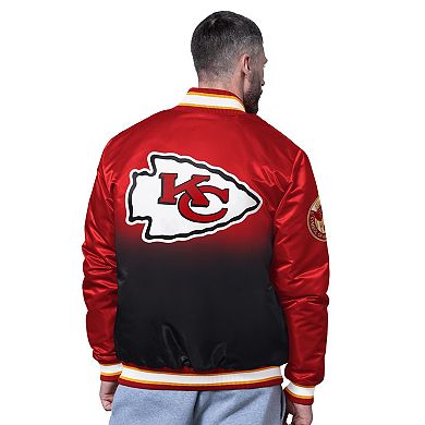 Men's Starter Red Kansas City Chiefs Pass Rush Varsity Full-Snap Jacket
