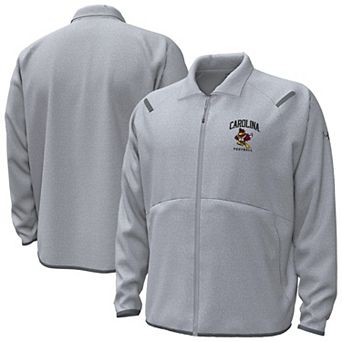 Men's Under Armour Gray South Carolina Gamecocks Unstoppable Fleece Full-Zip Track Jacket