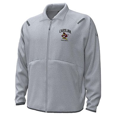 Men's Under Armour Gray South Carolina Gamecocks Unstoppable Fleece Full-Zip Track Jacket