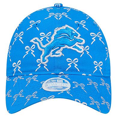 Women's New Era Blue Detroit Lions Ribbon 9TWENTY Adjustable Hat