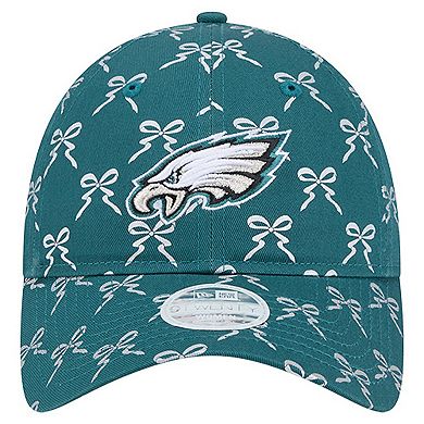 Women's New Era Midnight Green Philadelphia Eagles Ribbon 9TWENTY Adjustable Hat