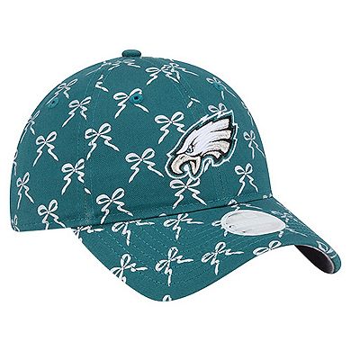 Women's New Era Midnight Green Philadelphia Eagles Ribbon 9TWENTY Adjustable Hat