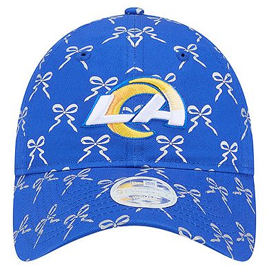 Women's New Era Royal Los Angeles Rams Ribbon 9TWENTY Adjustable Hat