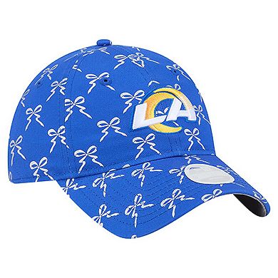 Women's New Era Royal Los Angeles Rams Ribbon 9TWENTY Adjustable Hat