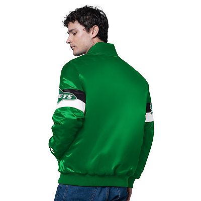 Men's Starter Kelly Green New York Jets Triple Option Satin
