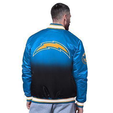 Men's Starter Powder Blue Los Angeles Chargers Pass Rush Varsity Full-Snap Jacket