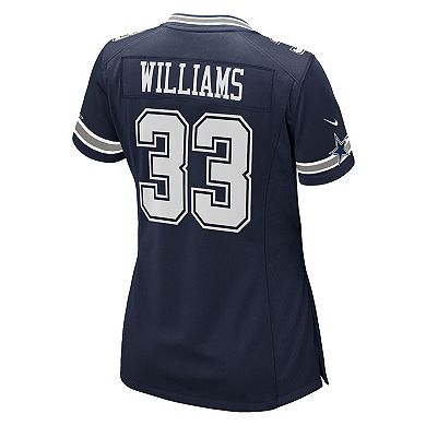 Women's Nike Javonte Williams Navy Dallas Cowboys Team Game Jersey