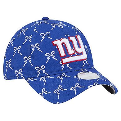 Women's New Era Royal New York Giants Ribbon 9TWENTY Adjustable Hat