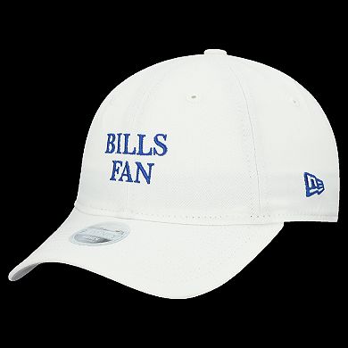 Women's New Era White Buffalo Bills Team Fan 9TWENTY Adjustable Hat