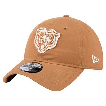 Men's New Era Brown Chicago Bears Bear Stamp 9TWENTY Adjustable Hat