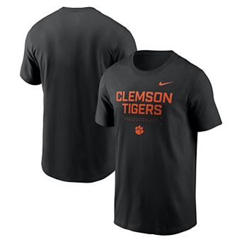 Men's Nike Black Clemson Tigers 2025 Courtside Basketball Performance T-Shirt