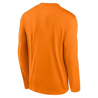 Men's Nike Tennessee Orange Tennessee Volunteers 2025 Courtside Basketball Shootaround Legend Dri-FIT Long Sleeve T-Shirt
