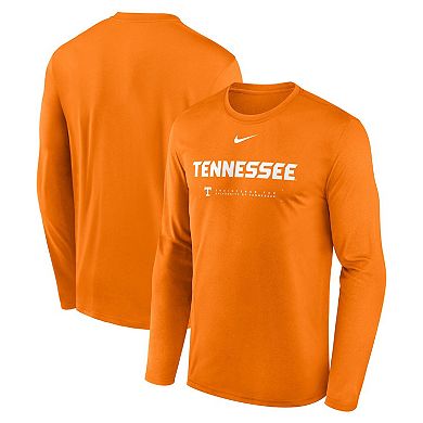 Men's Nike Tennessee Orange Tennessee Volunteers 2025 Courtside Basketball Shootaround Legend Dri-FIT Long Sleeve T-Shirt