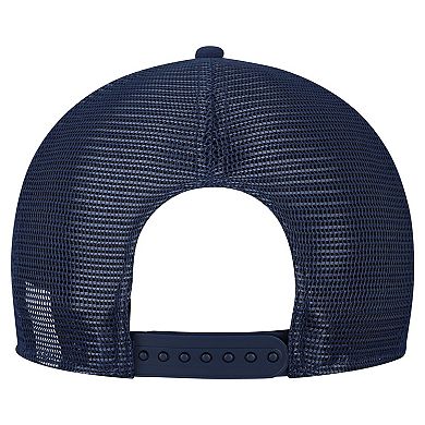 Men's New Era Gray/Navy Dallas Cowboys Cork Split Panel 9FIFTY Trucker Snapback Hat