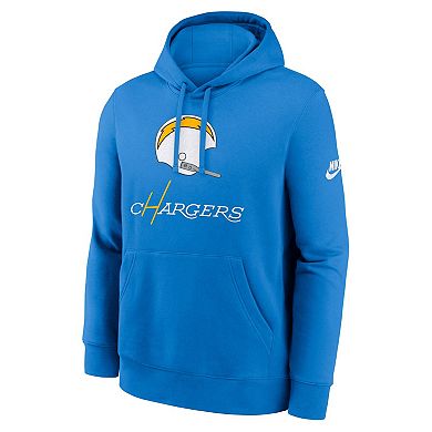 Men's Nike Powder Blue Los Angeles Chargers Best Season Rewind Club Pullover Hoodie